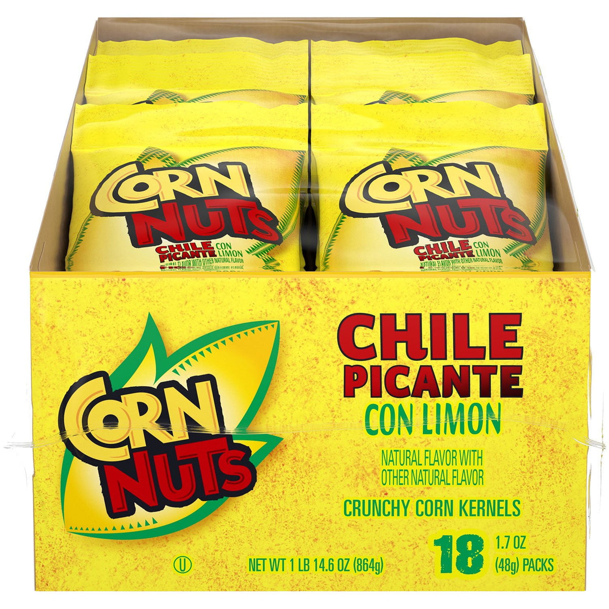 미국직구 Corn 견과 48g / Corn Nuts Chile Picante con Limon Crunchy Corn Kernels, 48g, 18 pk. 1