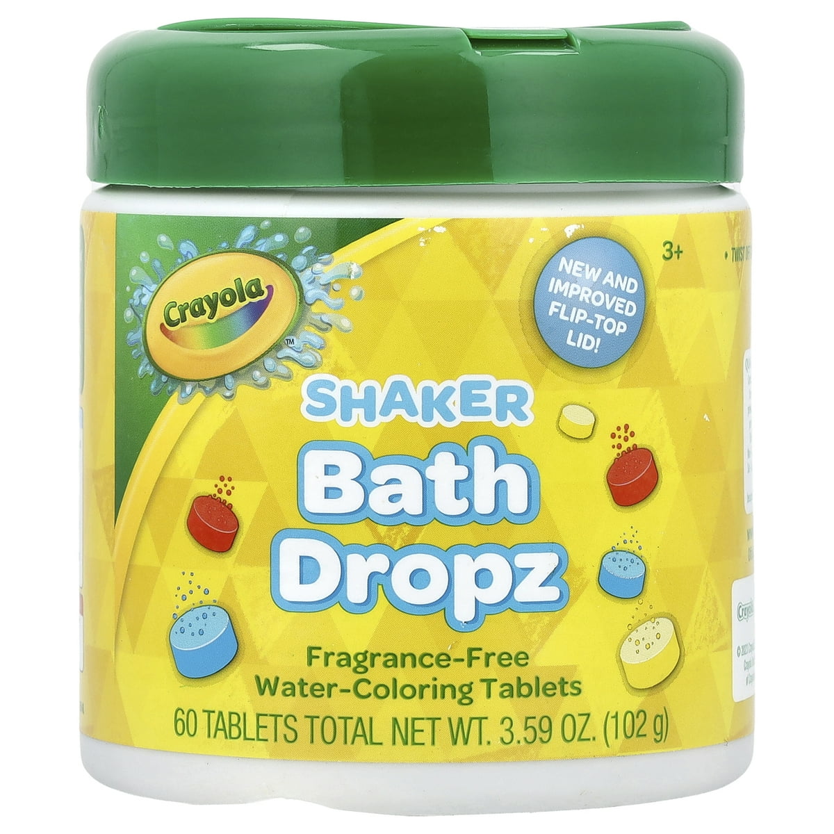 미국직구 Crayola Bath Dropz 102g 2팩 / Crayola Bath Dropz Color, 60 Tablets, 102g, 2 Pack Bundle 1