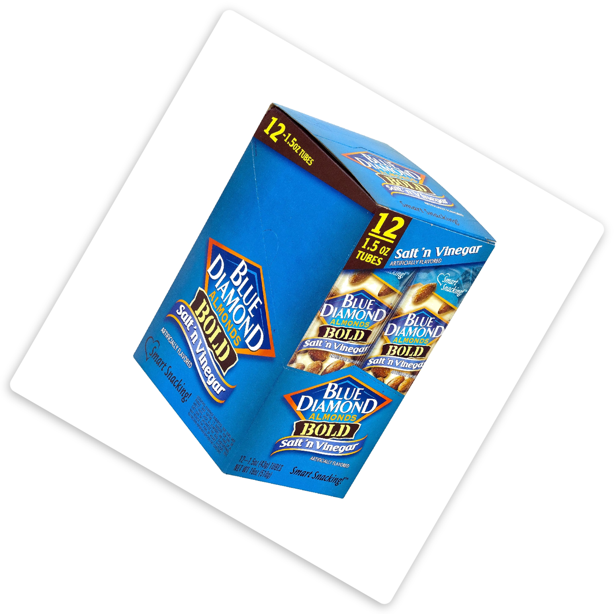 미국직구 Blue Diamond Salt 견과 43g / Blue Diamond Salt and Vinegar Almonds, 12 Tubes x 43g Each 3