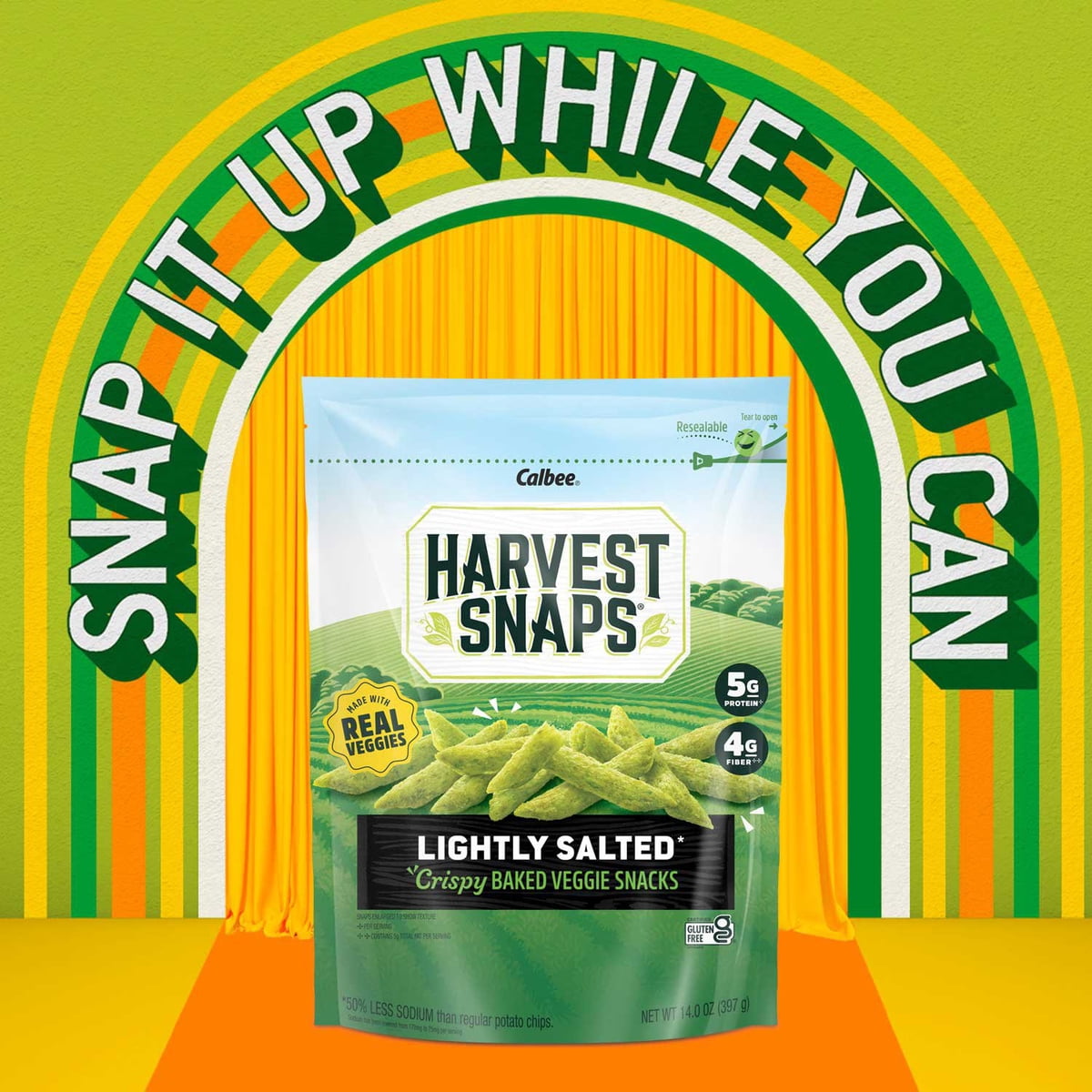 미국직구 Harvest Snaps Baked 397g / Harvest Snaps Baked Green Pea Snacks 397g 4