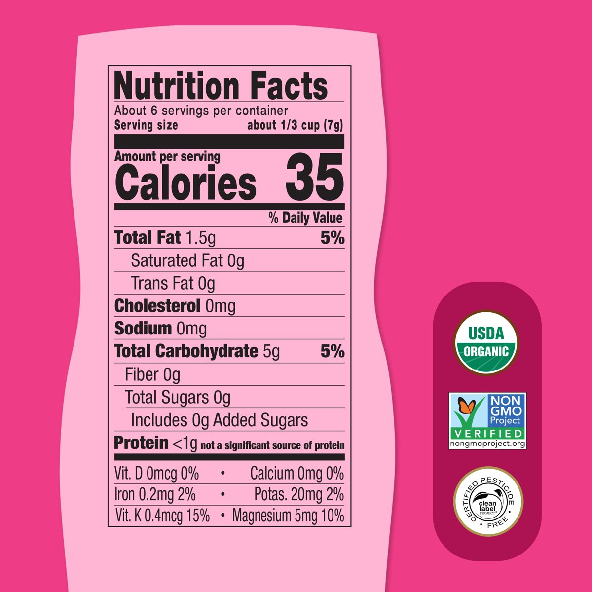 미국직구 견과 43g 12팩 / (Pack Of 12) Once Upon A Farm Puffs Strawberry Sweet Potato Coconut 43 4