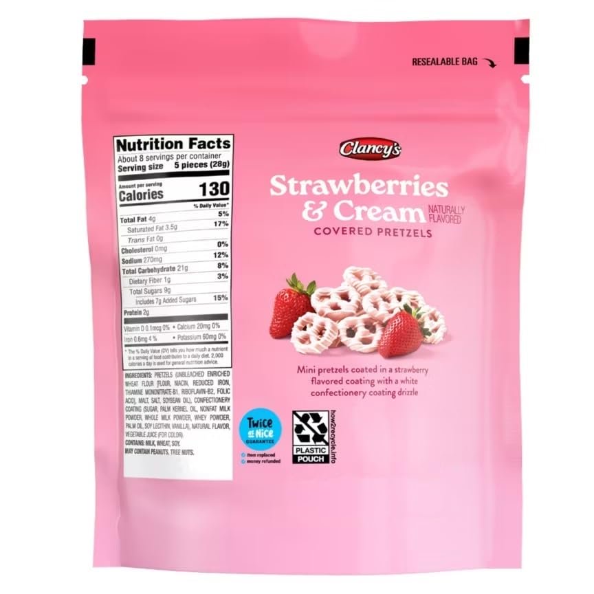 미국직구 Clancy's Strawberries and 237ml / Clancy's Strawberries and Cream Pretzels, 237ml 2