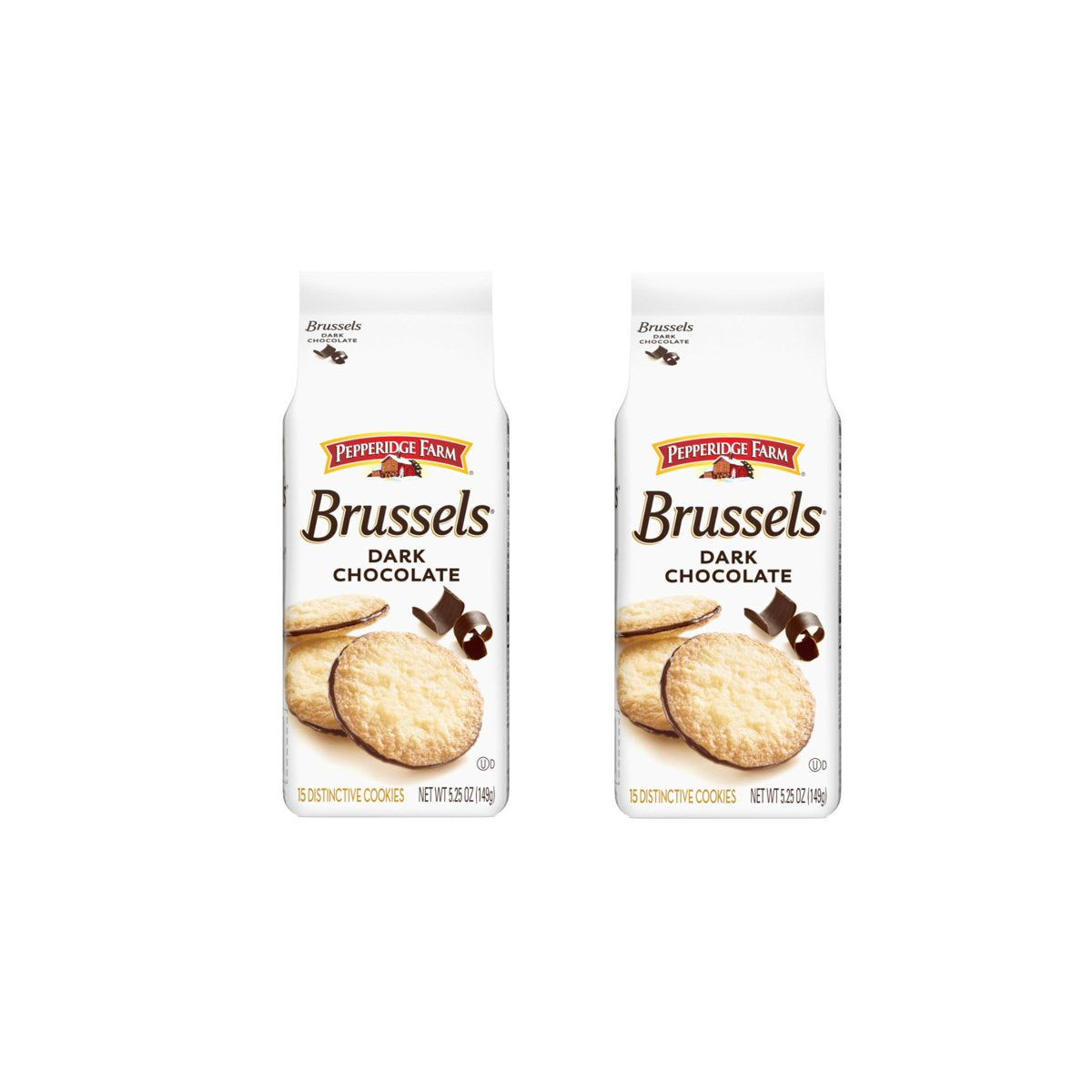 미국직구 3x Pepperidge Farm 초콜릿 149g 2팩 / 3x | Pepperidge Farm Brussels Dark Chocolate, 15 Lac 2
