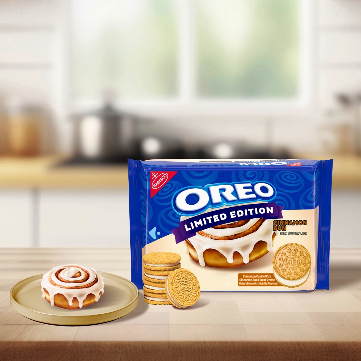 미국직구 4 Pack 과자 303g 4팩 / 4 Pack - OREO Cinnamon Bun Sandwich Cookies, Limited Edition, 303 2