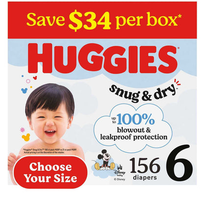 미국직구 하기스 스너그앤드라이 기저귀 / Huggies Snug & Dry Baby Diapers