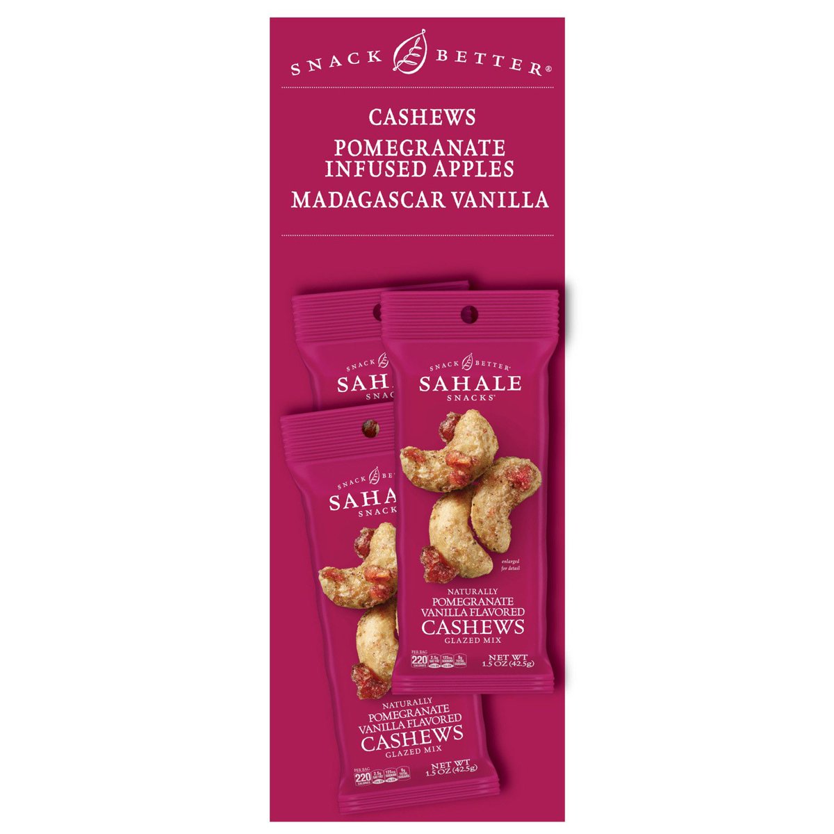 미국직구 Sahale Snacks Naturally 견과 43g / Sahale Snacks Naturally Pomegranate Vanilla Cashews, 4