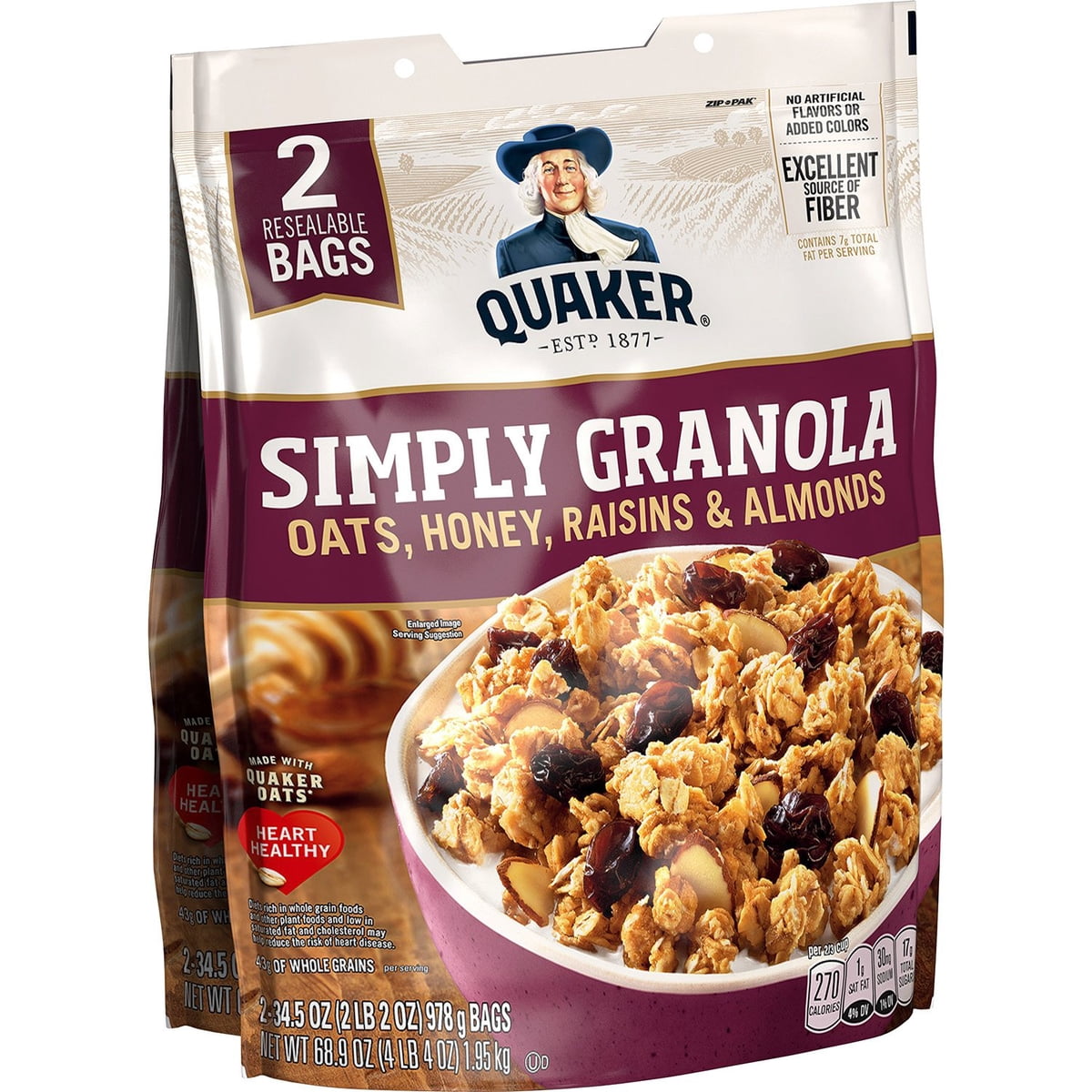 미국직구 Quaker Simply Granola 978g / Quaker Simply Granola, 978g, 2 pk. 4