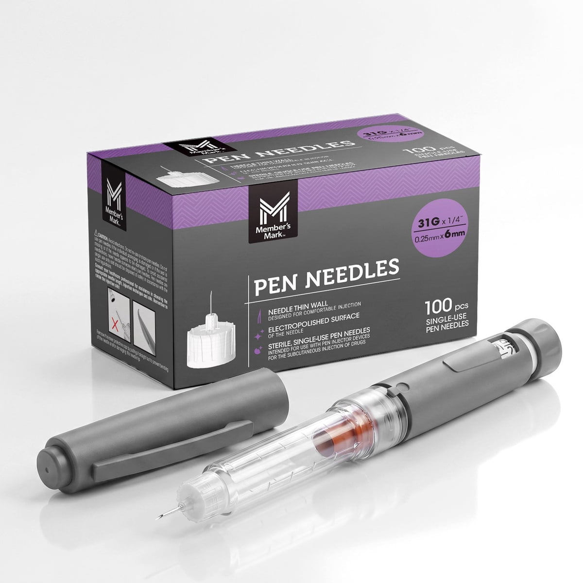 미국직구 멤버스마크 100팩 / Member's Mark Pen Needles 31G x 6mm, 100 ct. 3