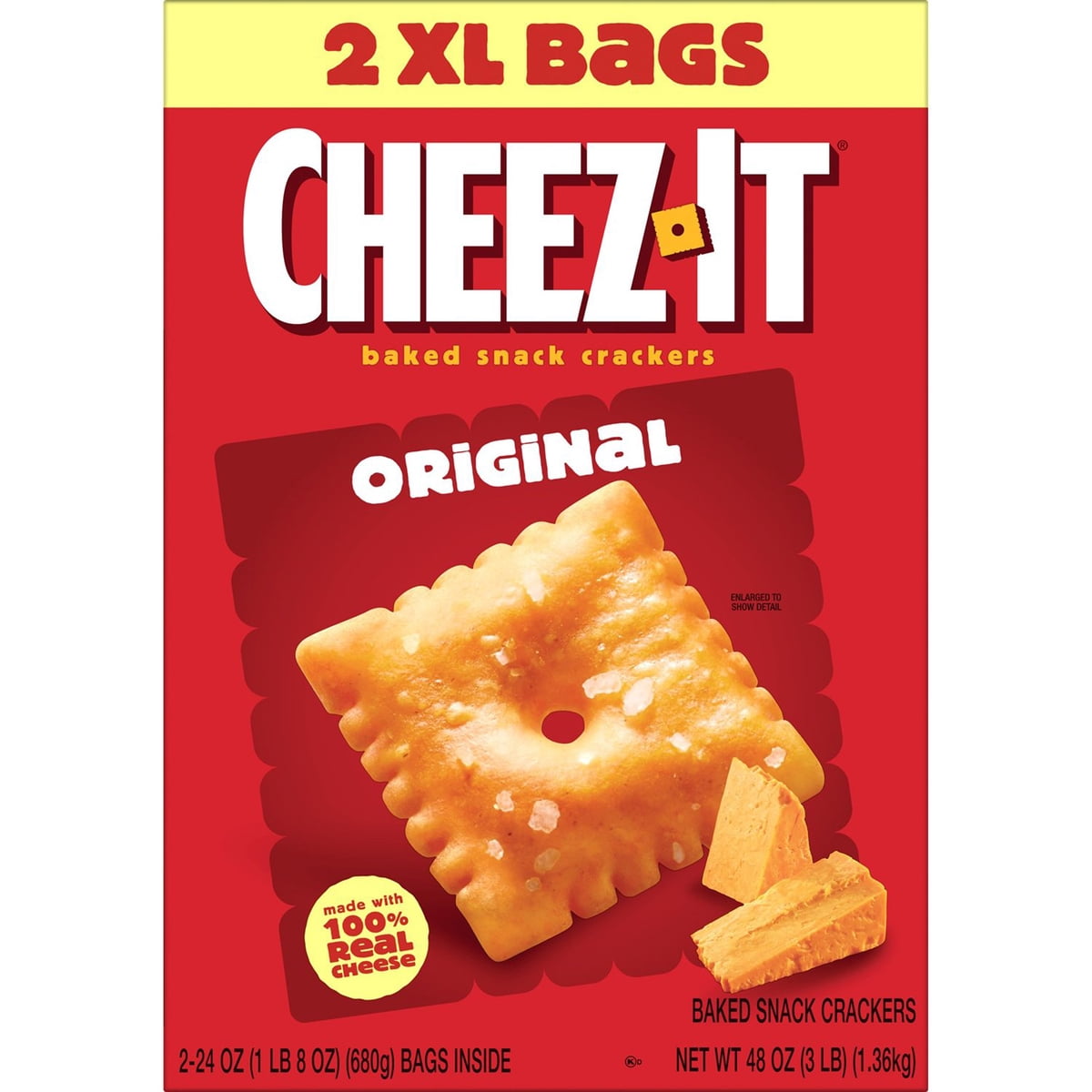 미국직구 Cheez-It 과자 680g / Cheez-It Original Baked Snack Crackers, 680g, 2 pk. 6