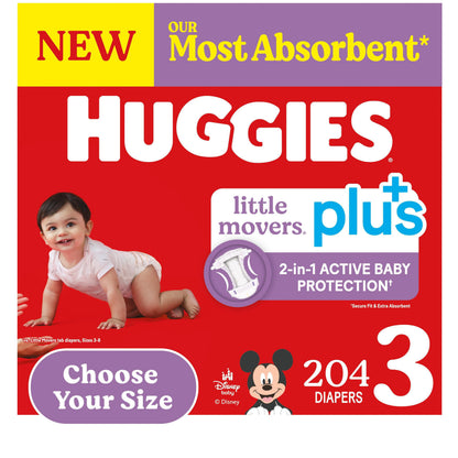 미국직구 하기스 리틀무버스 플러스 기저귀 / Huggies Little Movers Plus Baby Diapers