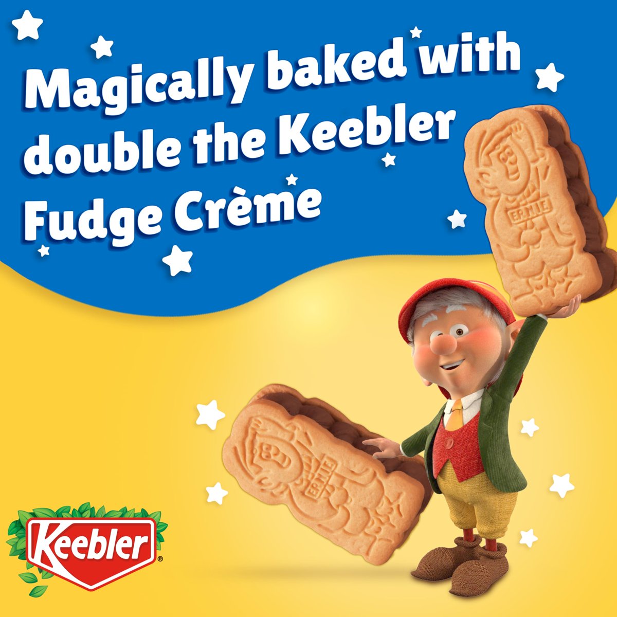 미국직구 3x Keebler E.L 과자 479g 2팩 / 3x | Keebler E.L. Fudge Double Stuffed Elfwich Cookies Fa 3