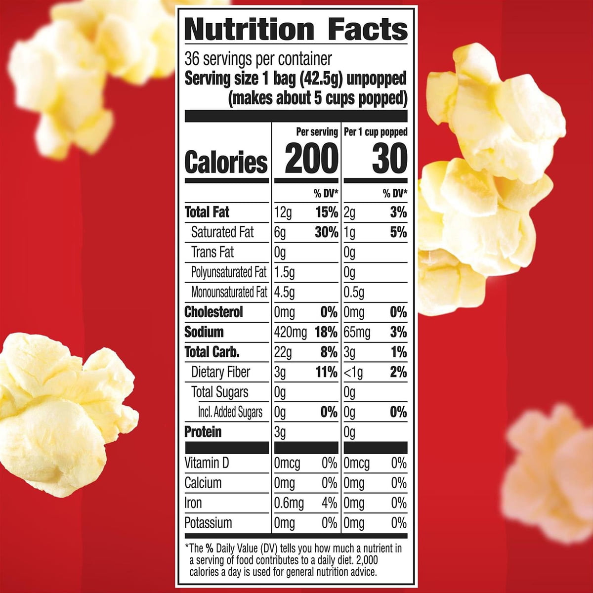 미국직구 Orville Redenbacher's Movie 43g / Orville Redenbacher's Movie Butter Microwave Popcor 3