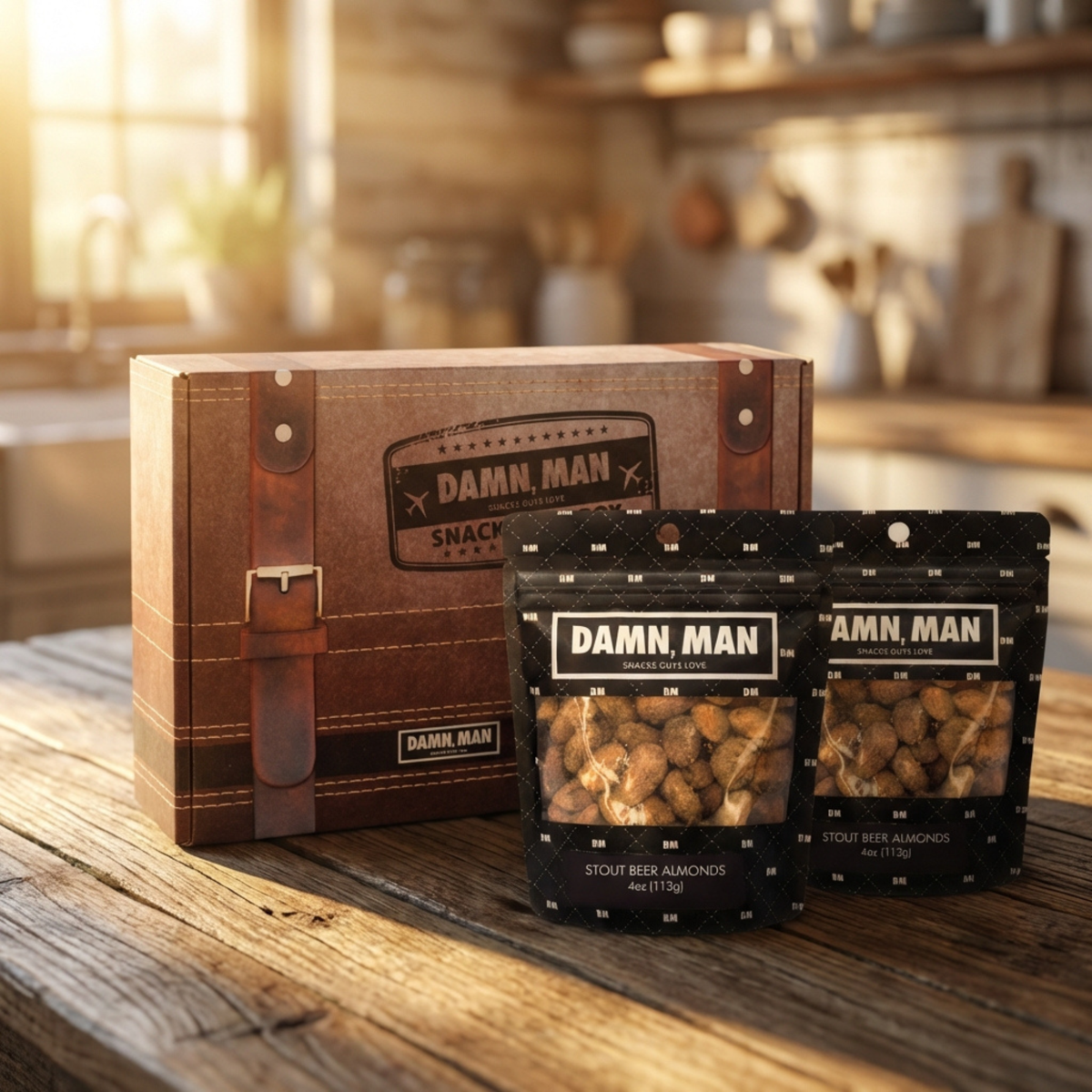 미국직구 Damn Man Stout 견과 / Damn Man Stout Beer Almonds Gourmet Bar Snacks Kettle Cooked Crun 5