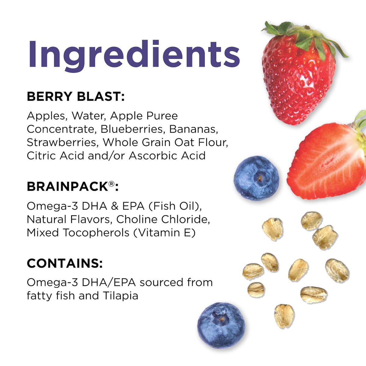 미국직구 Brainiac Fruit and 91g 20팩 / Brainiac Fruit and Oat Smoothie Pouches, 91g, 20 ct. 3