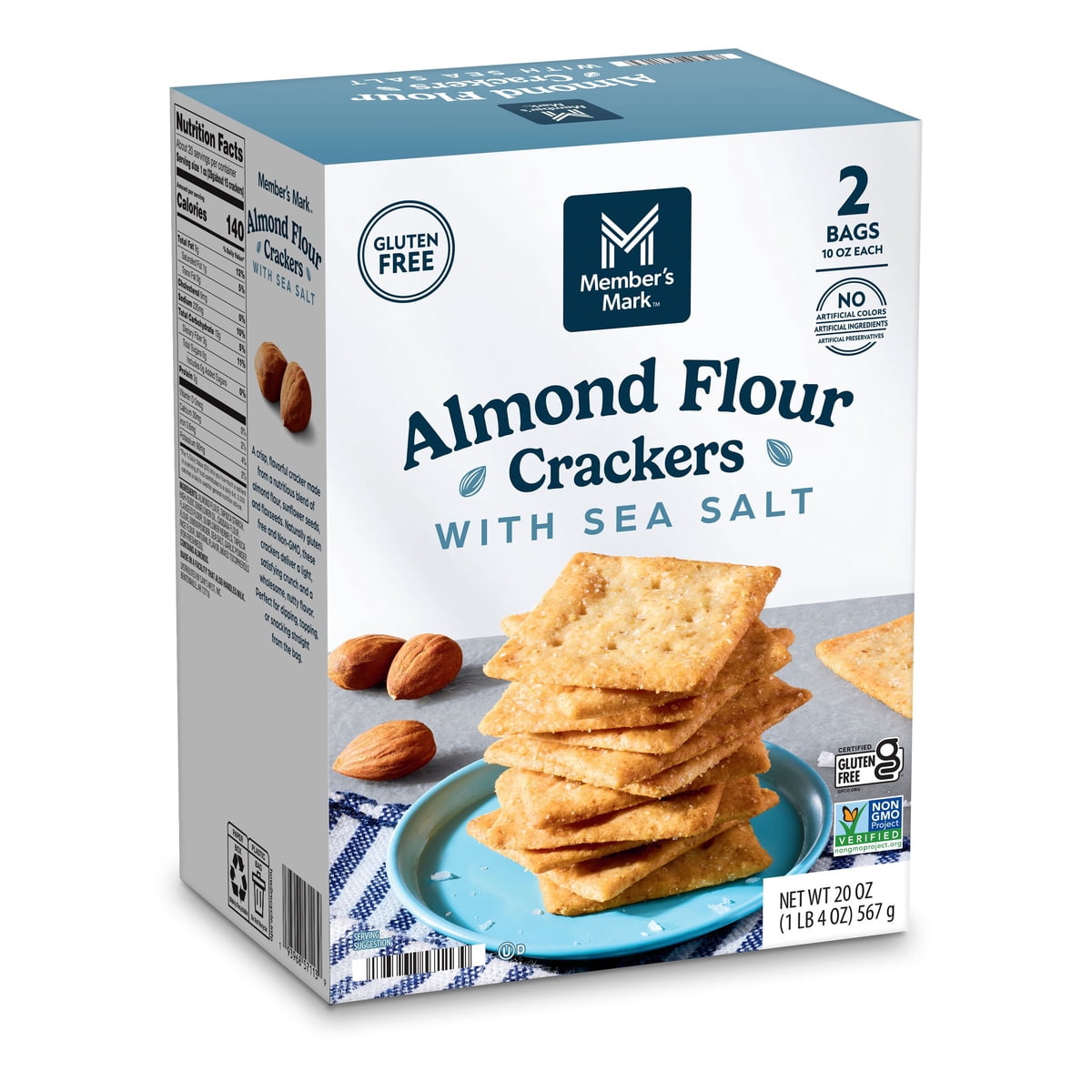 미국직구 멤버스마크 견과 567g / Member's Mark Almond Flour Crackers with Sea Salt, 567g 4