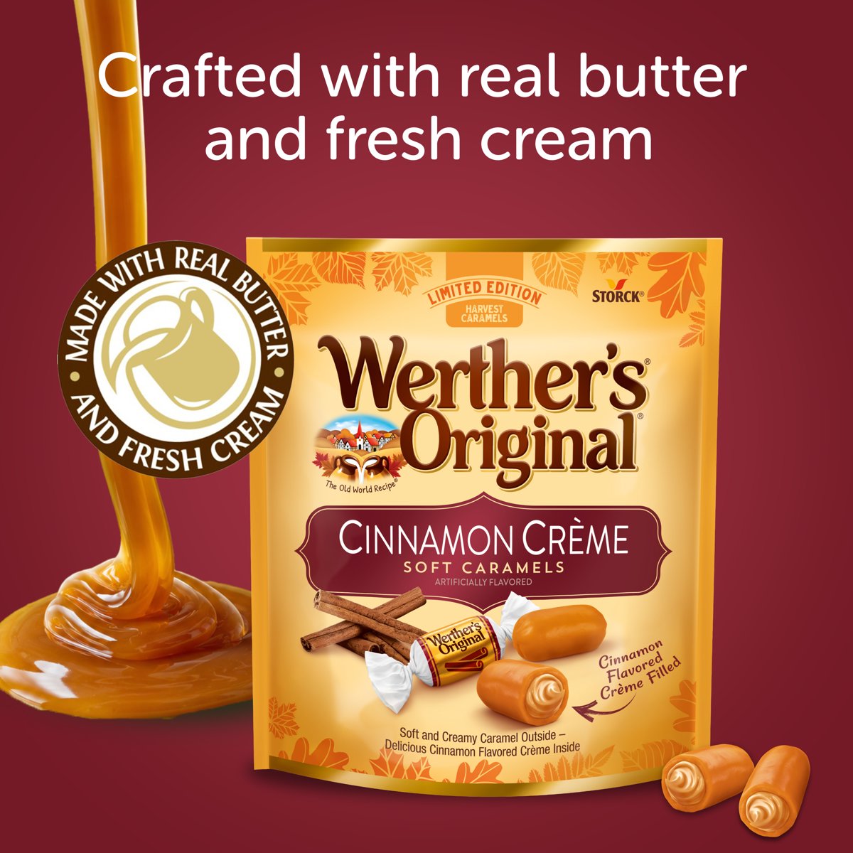미국직구 Werther's 210g 2팩 / Werther's Original Limited Edition Fall Harvest Cinnamon Crème So 4