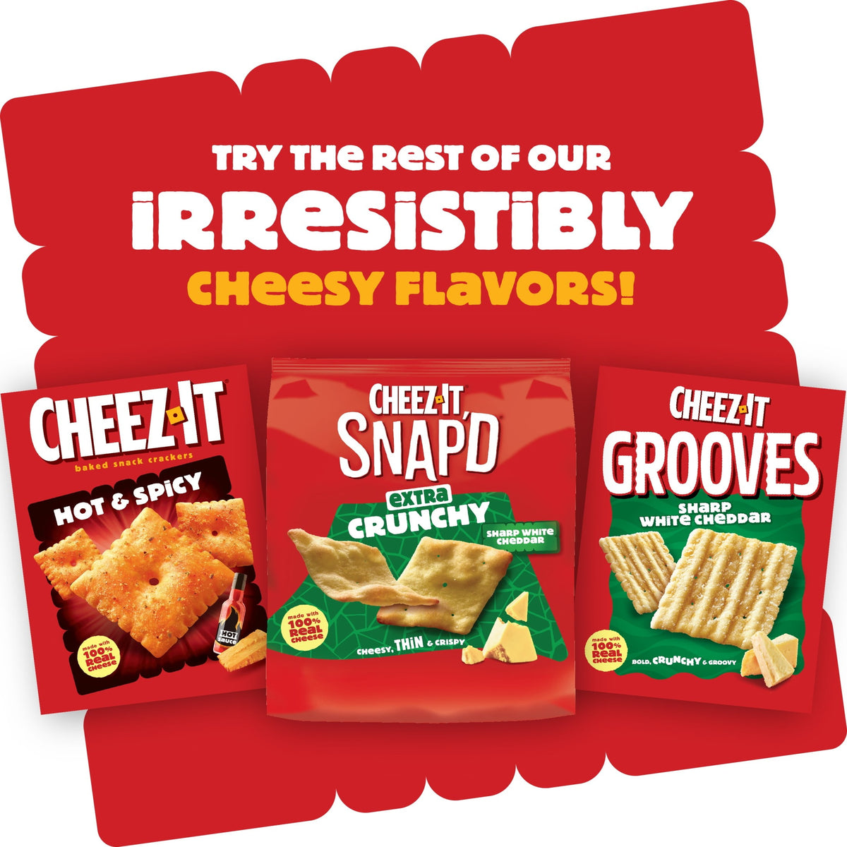 미국직구 치즈잇 Double Cheese Snack Mix, Lunch Snacks, 9.75 oz