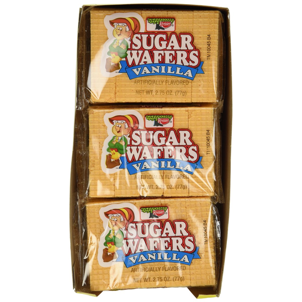 미국직구 3x Keebler Sugar 과자 6g 12팩 / 3x | Keebler Sugar Wafer Vanilla, 2.75-Ounce Packages (P 3