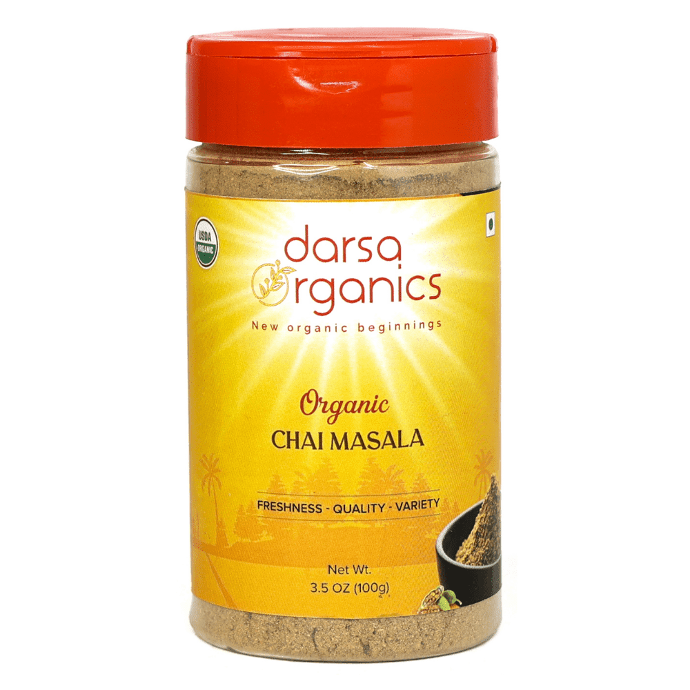 미국직구 Darsa Organics Masala 차 99g / Darsa Organics Masala Chai Tea Powder, India Spice, 99g 1
