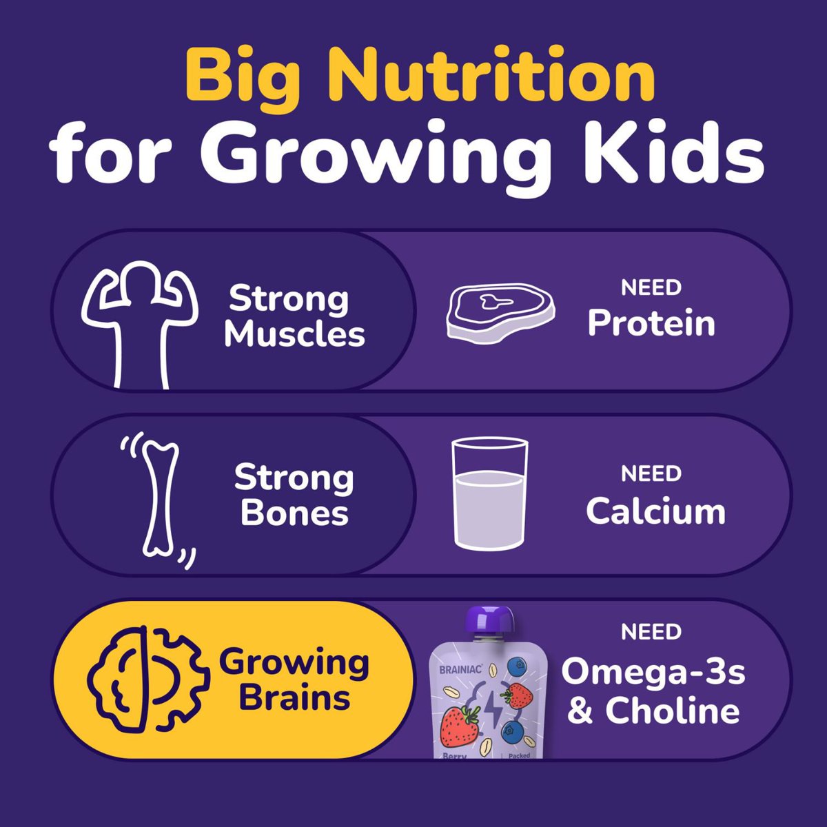 미국직구 Brainiac Halloween Fruit 91g 20팩 / Brainiac Halloween Fruit and Oat Smoothie Pouches, 6