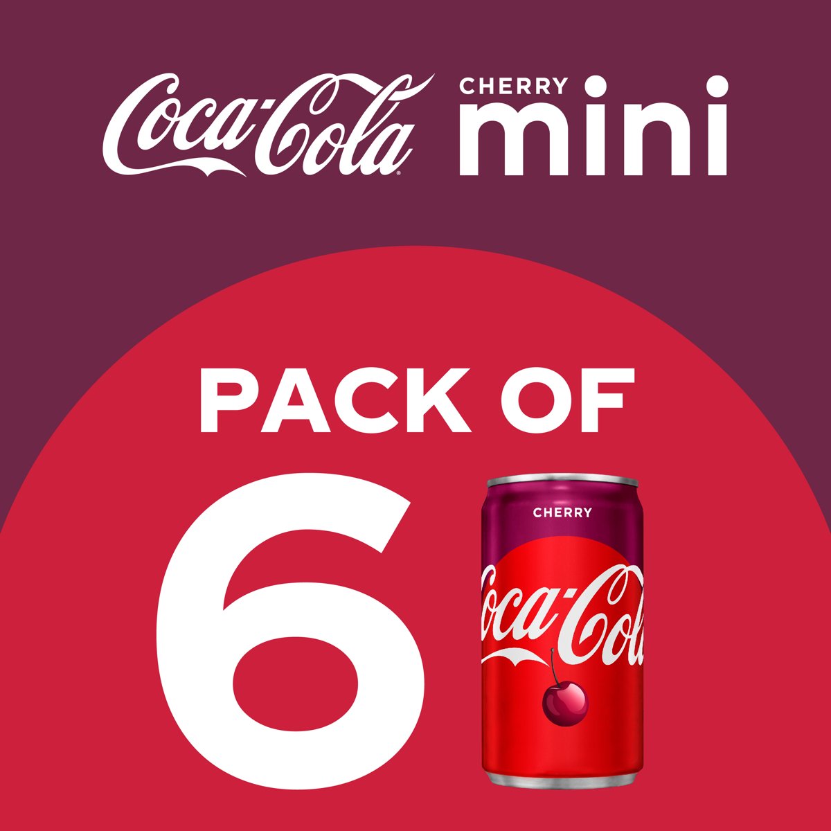 미국직구 Coca-Cola Cherry Mini 222ml / Coca-Cola Cherry Mini Soda Pop Soft Drink, 222ml, 6 Can 4
