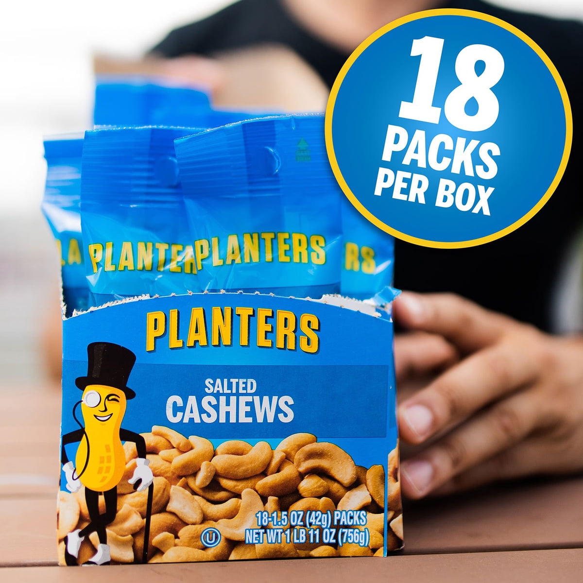 미국직구 Planters Salted Cashews 견과 43g / Planters Salted Cashews, 43g, 18 pk. 4