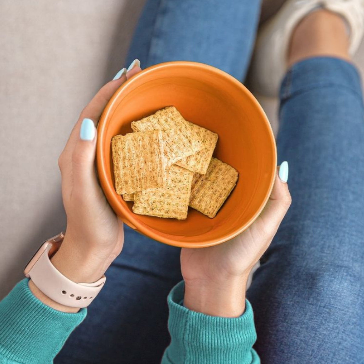미국직구 트리스킷 Original Whole Grain Wheat Crackers, Vegan Crackers, Healthy Snacks, Family Size, 12.5 oz