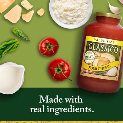 미국직구 클라시코 Four Cheese Pasta Sauce Value Size, 44 oz Jar