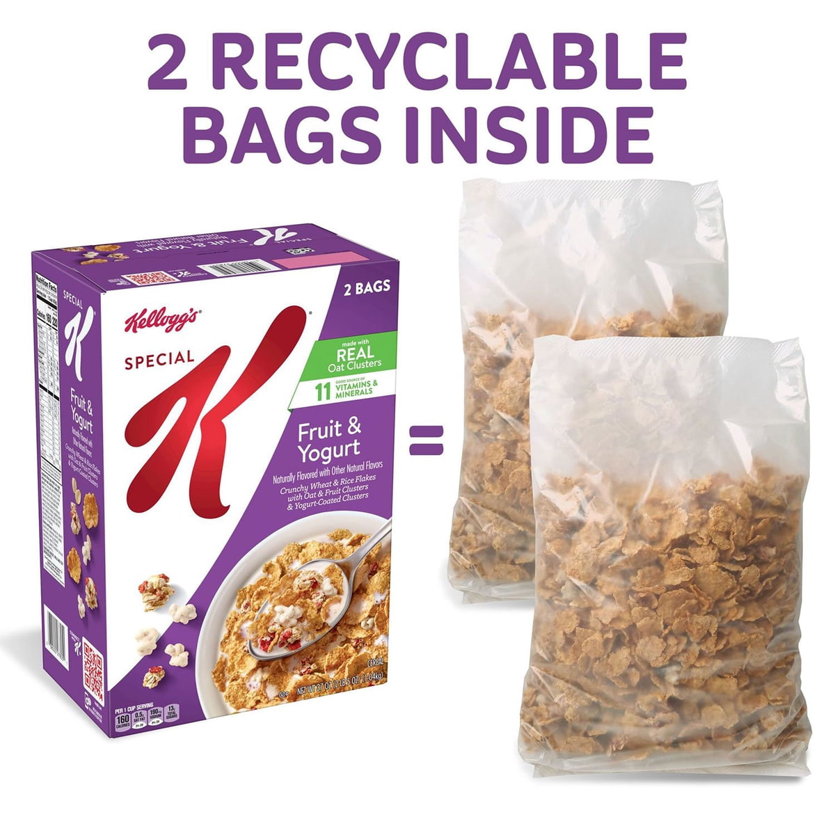 미국직구 Special K Cereal 1.0kg / Special K Cereal, Fruit and Yogurt, 1.0kg 3