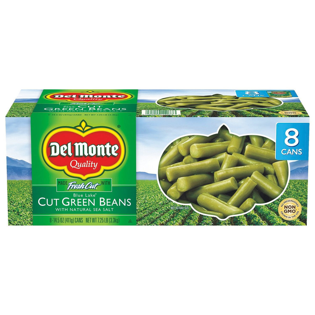 미국직구 Del Monte Cut 411g / Del Monte Cut Green Beans, 411g, 8 pk. 1