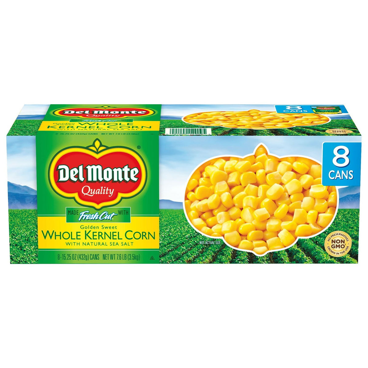 미국직구 Del Monte Golden 432g / Del Monte Golden Sweet Whole Kernel Corn, 432g, 8 pk. 1