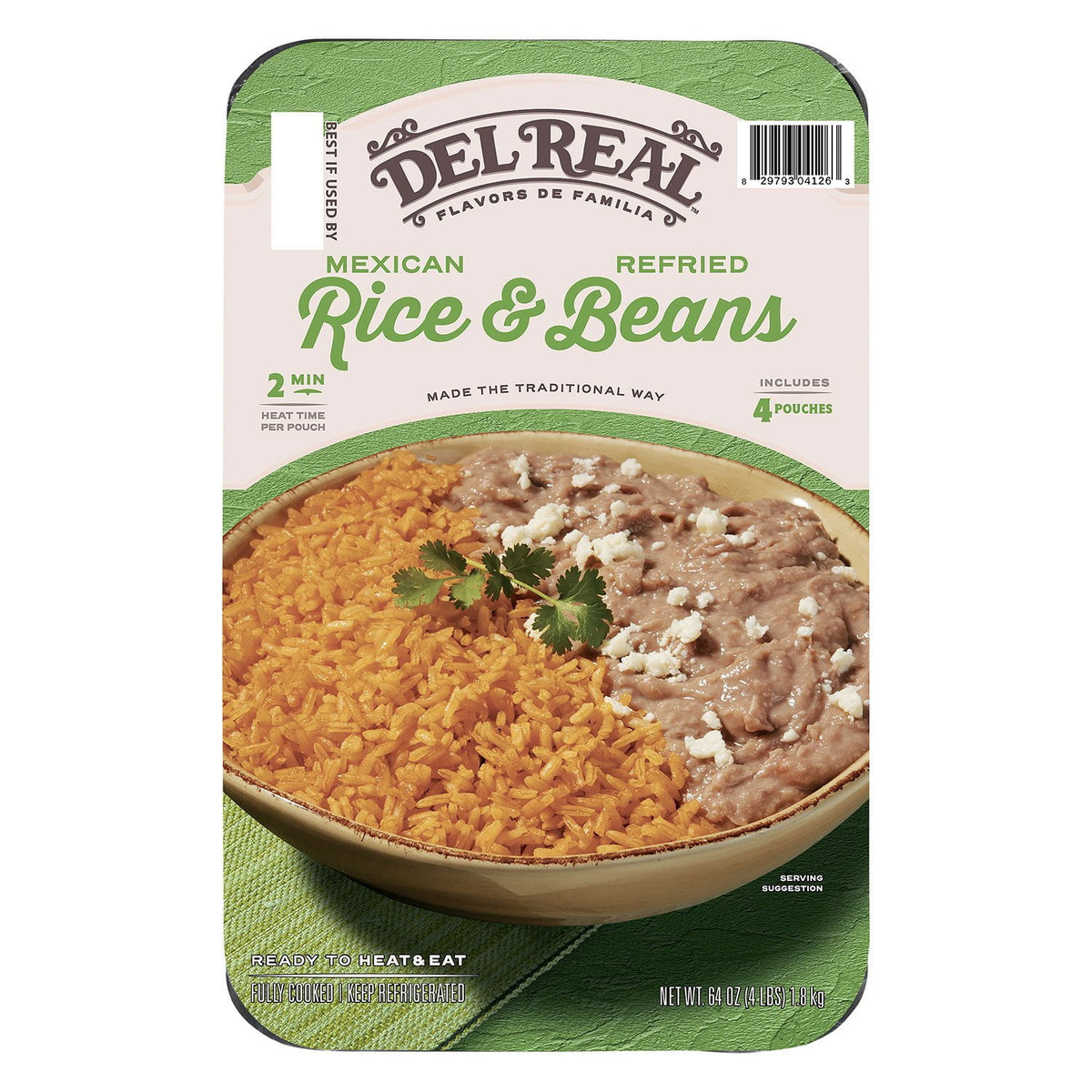 미국직구 Del Real Foods 1.8kg / Del Real Foods Slow Cooked Rice and Refried Beans, 1.8kg 1