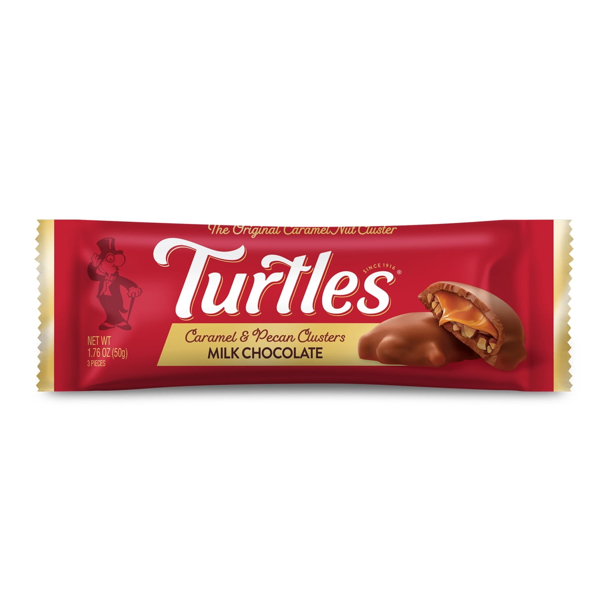 미국직구 DeMet's Turtles 초콜릿 50g 2팩 / DeMet's Turtles, Original Milk Chocolate Pecan Bar, 50g, 2 Pack Bu 1