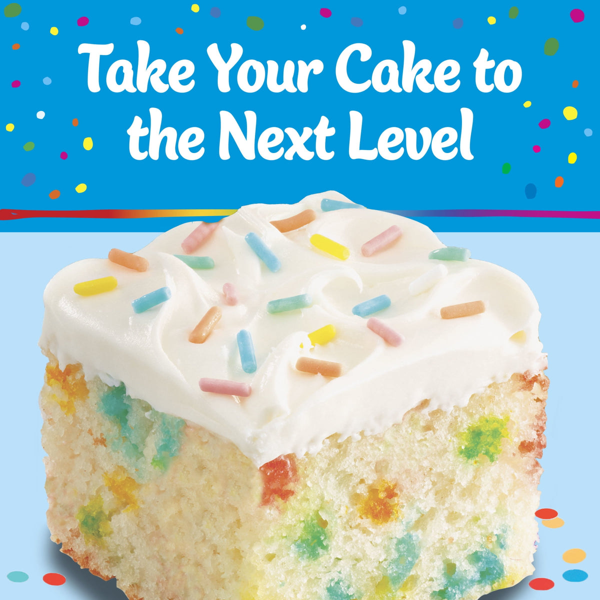 미국직구 필스버리 Funfetti Cake Mix with Candy Bits, 15.25 oz Box