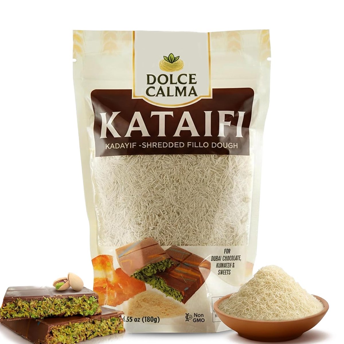 미국직구 돌체앤가바나 초콜릿 181g / Dolce Calma Dried Kataifi Dough (180g / 181g) – Kadayif for Dubai Choc 1
