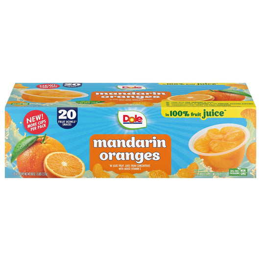 미국직구 Dole Mandarins in 113g 20팩 / Dole Mandarins in Juice Fruit Cups, 113g, 20 ct. 1