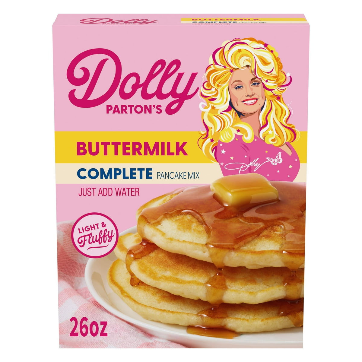미국직구 Dolly Parton's Buttermilk 769ml 2팩 / Dolly Parton's Buttermilk Pancake Mix, 769ml, 2 Pack Bundl 1