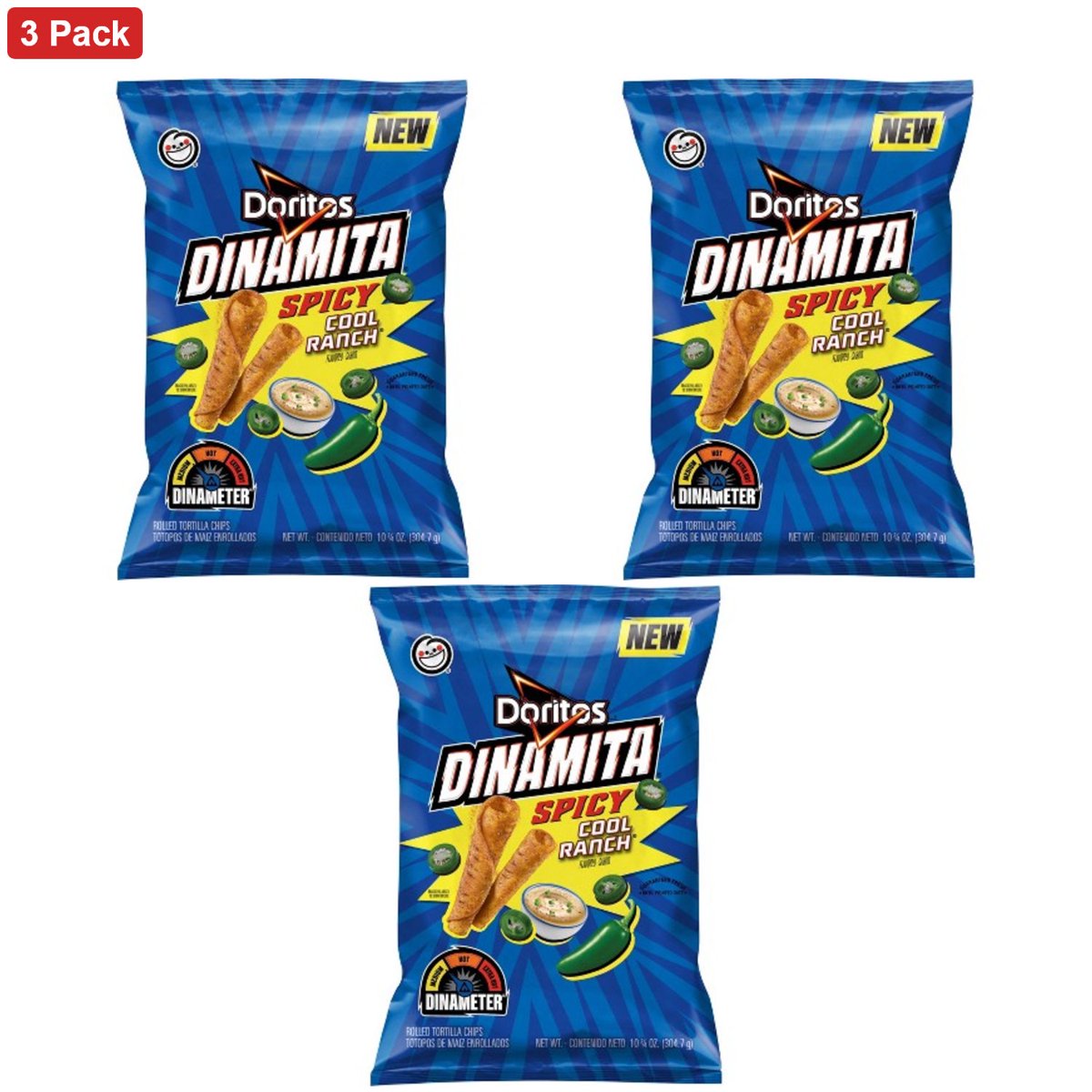 미국직구 Doritos Dinamita Spicy 305g / Doritos Dinamita Spicy Cool Ranch Chips - 305g 1