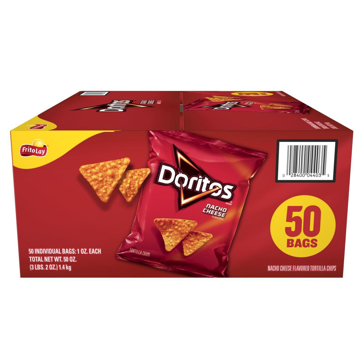 미국직구 Doritos Nacho Cheese 28g / Doritos Nacho Cheese Tortilla Chips, 28g, 50 pk. 1