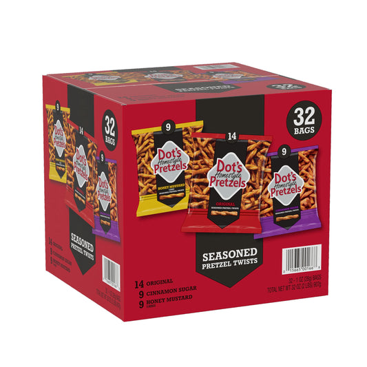 미국직구 Dot's Homestyle Pretzel 28g / Dot's Homestyle Pretzel Twists Variety Pack, 28g, 32 pk. 1