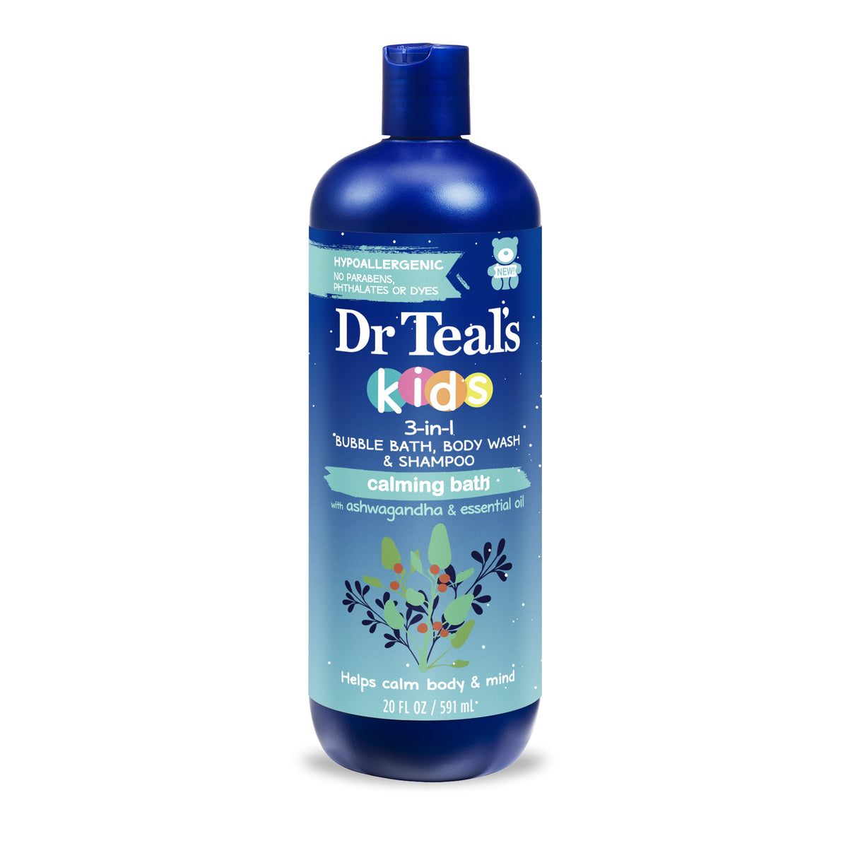 미국직구 Dr Teal's Kids 샴푸 591ml / Dr Teal's Kids 3-in-1 Bubble Bath, Body Wash & Shampoo with Ashwagand 1