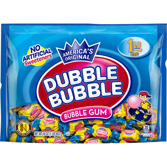 미국직구 Dubble Bubble Twist 견과 454g 2팩 / Dubble Bubble Twist Gum, Individually Wrapped Bubble Gum, Pean 1