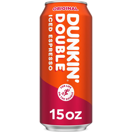 미국직구 Dunkin' Double 444ml 2팩 / Dunkin' Double Original Iced Espresso Can, 444ml, 2 Pack Bundle 1