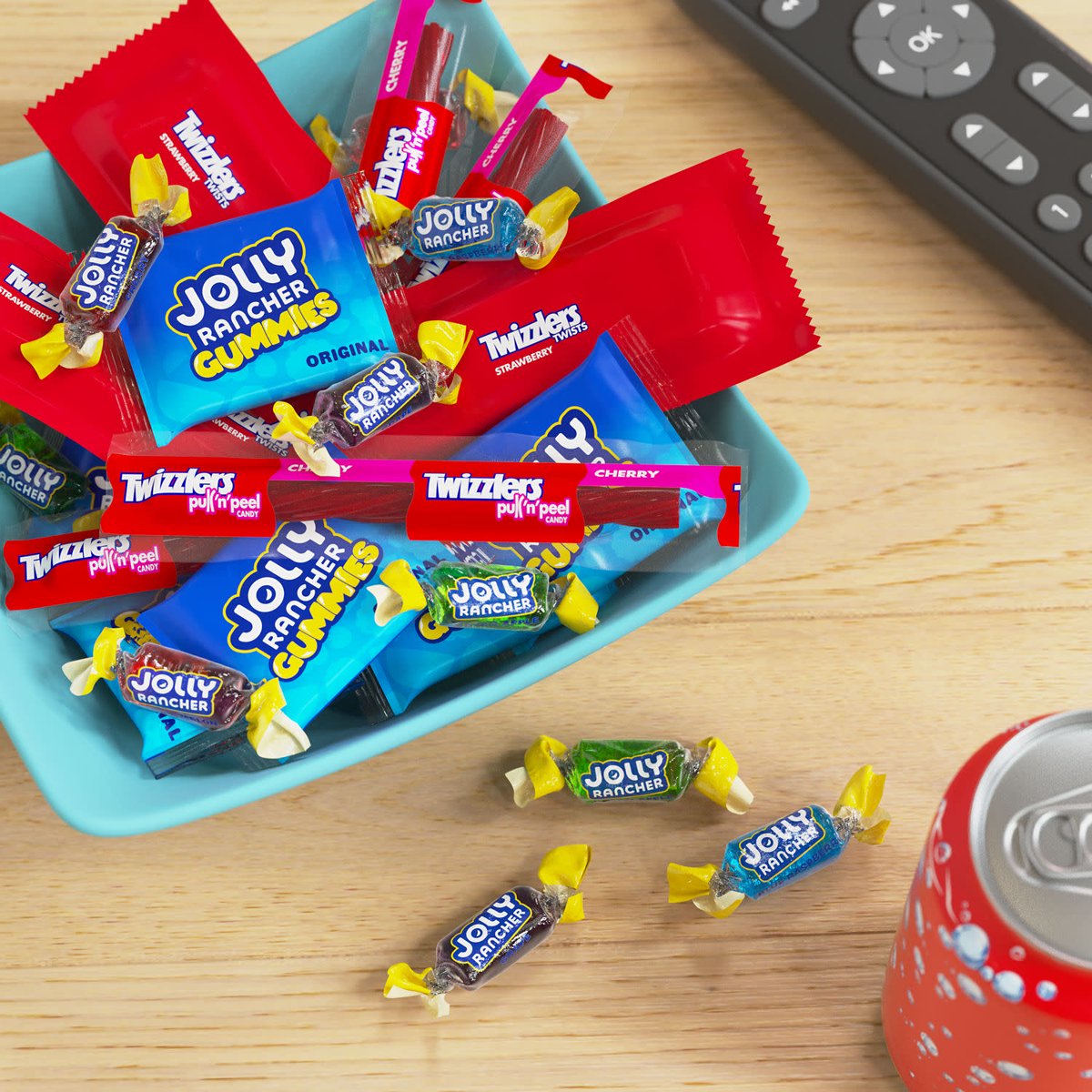 미국직구 JOLLY RANCHER and 캔디 570g / JOLLY RANCHER and TWIZZLERS Assorted Flavored Snack Size, 5