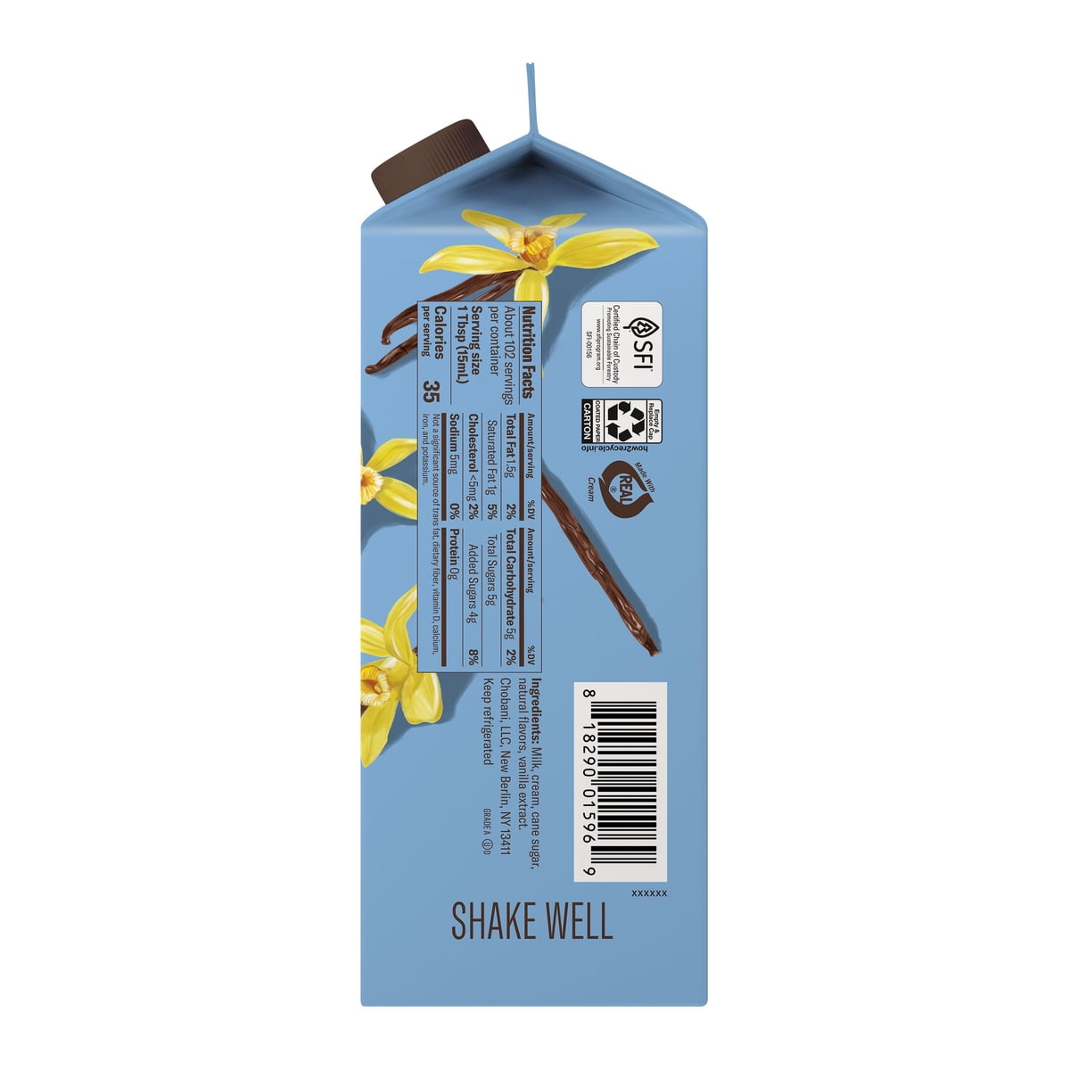 미국직구 Chobani Dairy 커피 1.5L / Chobani Dairy Coffee Creamer, Vanilla, 1.5L 7