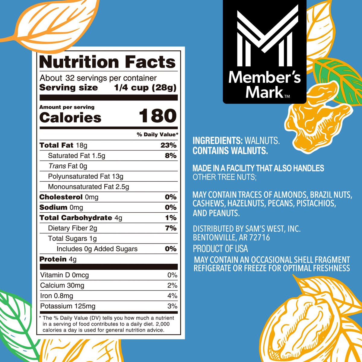 미국직구 멤버스마크 견과 907g / Member's Mark Natural Shelled Walnuts, 907g 2