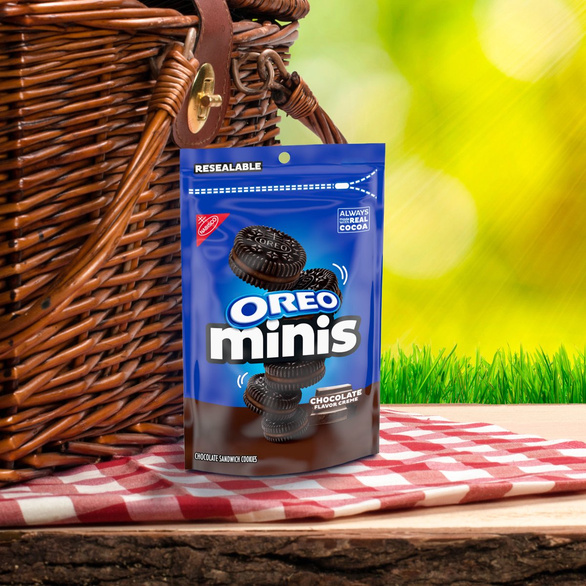 미국직구 OREO Minis 초콜릿 227g 2팩 / OREO Minis Chocolate Creme Chocolate Sandwich Cookies, 227g, 5
