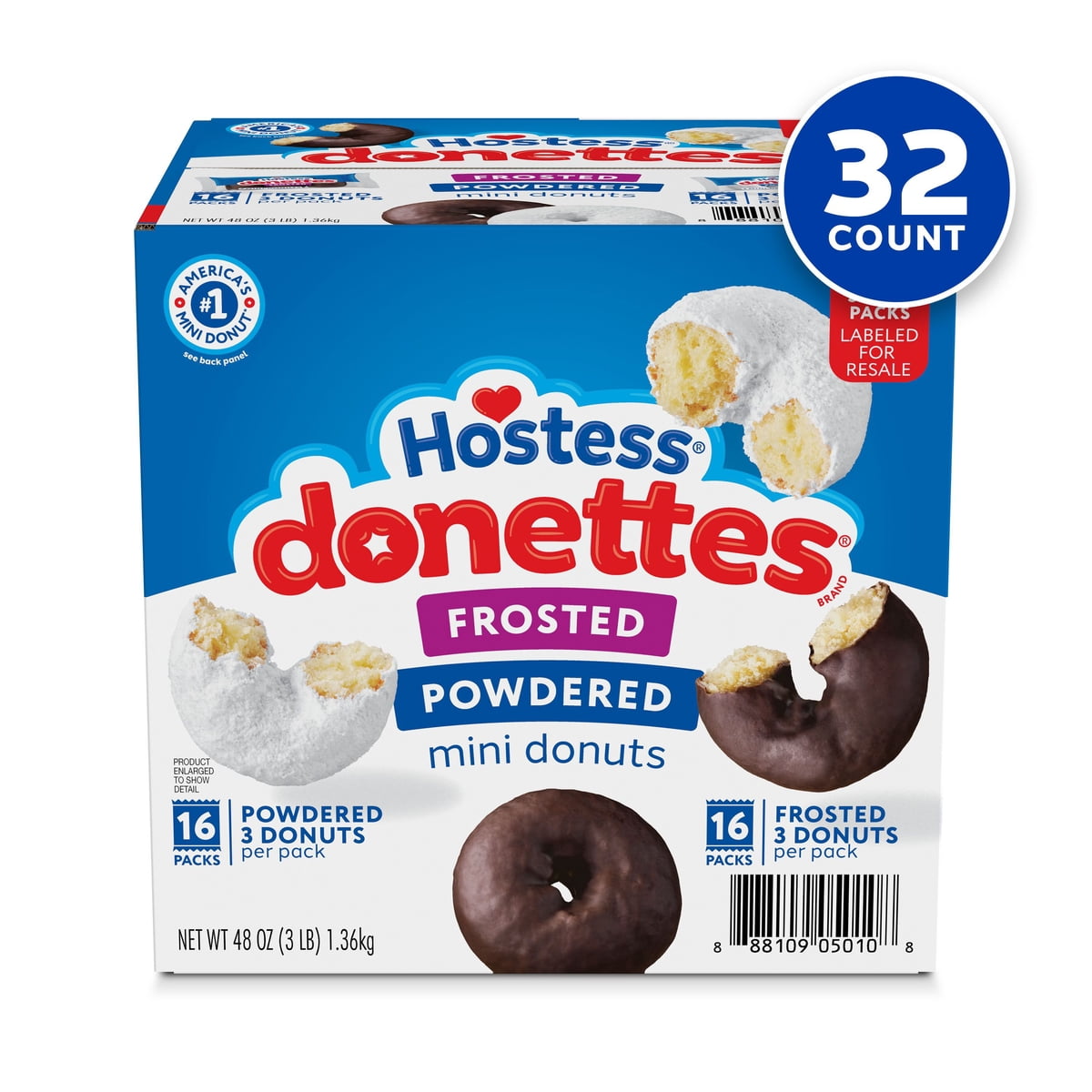 미국직구 Hostess Donettes 견과 43g / Hostess Donettes Variety Pack Donuts, Snack Size, 43g, 32 p 4