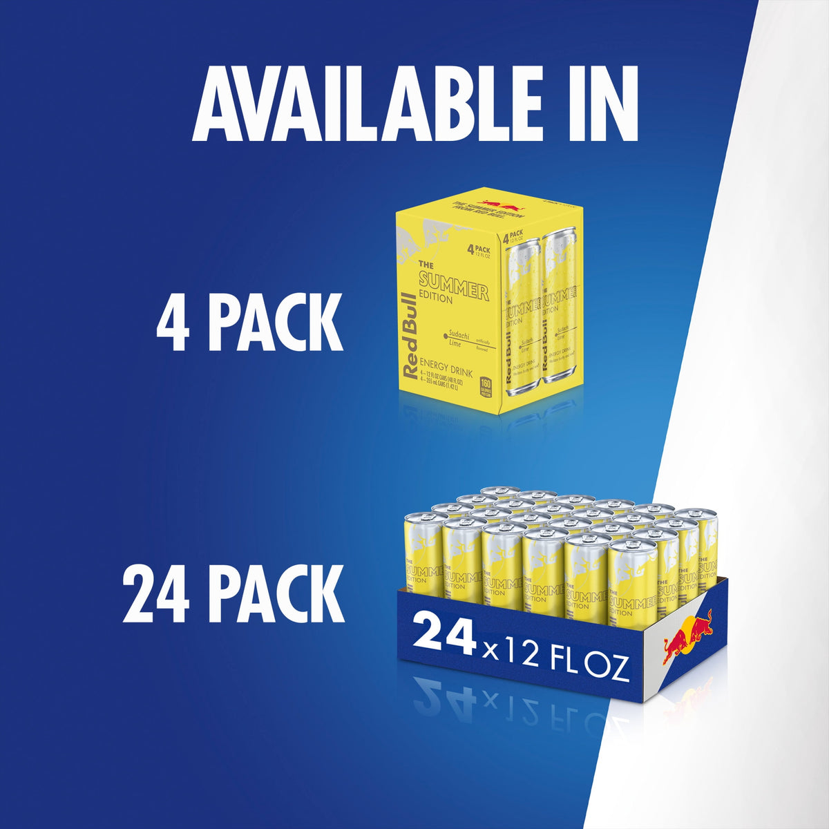 미국직구 레드불 Summer Edition Energy Drink,  Sudachi Lime, 12 fl. oz.,  Pack of 4