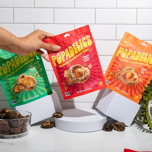 미국직구 Popadelics Crunchy Mushroom 40g / Popadelics Crunchy Mushroom Chips Variety Pack Shii 3